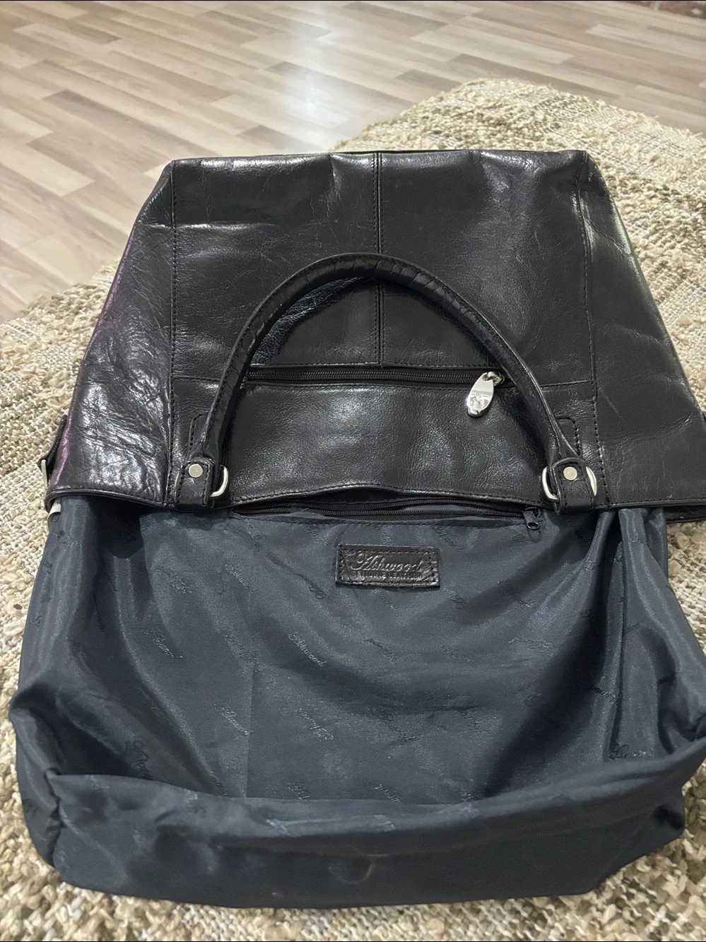 Ashwood Satchel Tote Black Leather Hand Bag - Picture 15 of 16